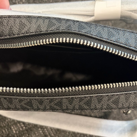 Michael Kors Charcoal and Black Zip Bag - Picture 3 of 5